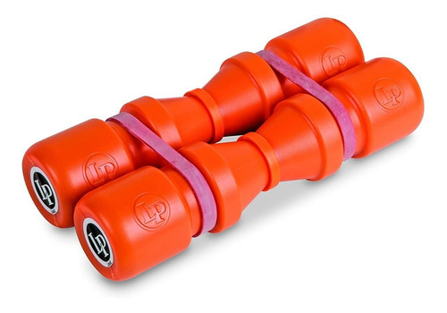 Ganza Latin Percussion Lp441l Duoshake Loud Orange Color Naranja