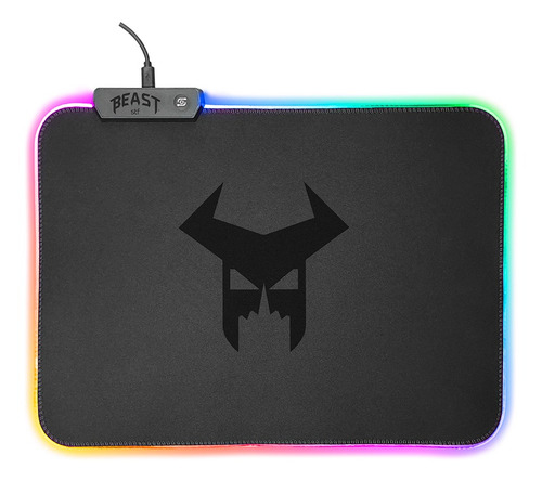 Mousepad Gamer Beast Abysmal Arena Gaming Led Color Negro