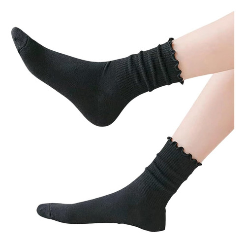 6 Pares Calcetines Mujer Calcetas Largas Moda Tines Dama