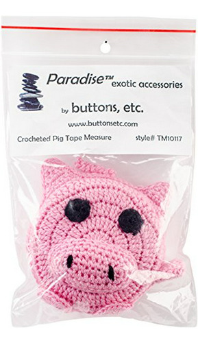 Pin Para Chal Exótico Paradise Y Cinta Métrica Crocheted Pig