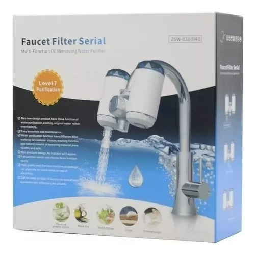 Purificador De Agua Doble Filtro Para Llave 7 Etapas