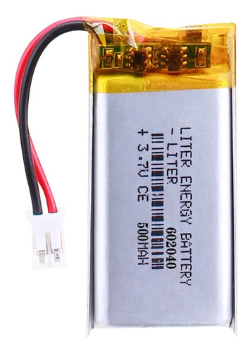 Liter Energy - Bateria Lipo De 3,7 V, 500 Mah, Bateria Recar