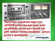 Comprar Raro Esquema Tape  Deck Cce Cd7070 Cd 7070  Em Pdf