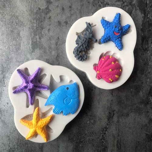 2 Tarfish Confitería De Silicona Fondant Decoración De