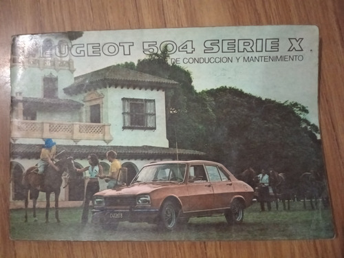 Manual Original  Peugeot 504 Serie X 