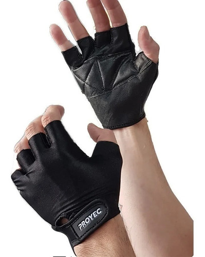 Imagen 2 de 4 de Guantes Entrenamiento Gimnasio Pesas Gym Proyec Lycra Pro
