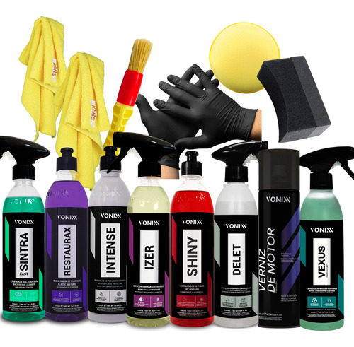 Kit Lavagem Automotiva Sintra Intense Restaurax Verniz Shiny