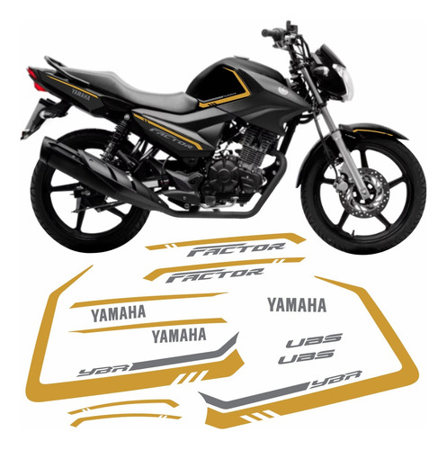 Adesivo Yamaha Factor 150 2024 Kit Completo.p1a