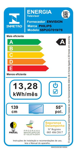 Smart Tv Lcd Led 55 Philips 55pug7019/78 4k Uhd - Quad Core