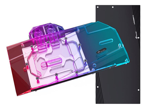 Bykski Bloque Refrigeracion Agua Cobre Gpu Para Powercolor