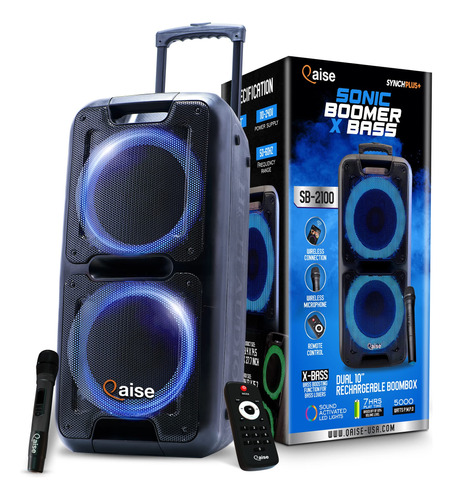 Qaise Altavoz Bluetooth Porttil Y Mquina De Karaoke - Sistem