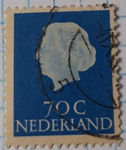 Sello Postal Holanda - 1957 - Reina Juliana