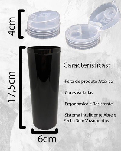 5 Garrafa Plástica Azul Água Geladeira 500ml Atacado Barato