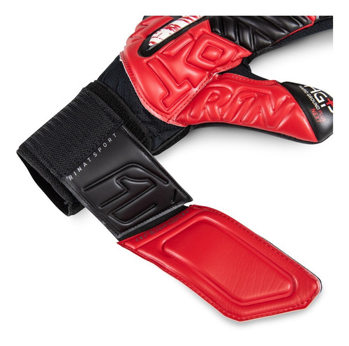 Imagen 4 de 6 de Guante De Portero Rinat Fiera Turf Adulto Rojo Negro