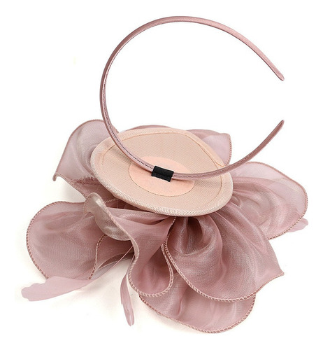 Kl Diadema Con Sombrero De Fascinator De Flor Artificial