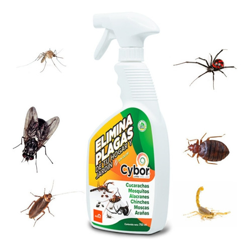 Veneno Para Cucarachas Eficaz Cybor Cipermetrina 750ml 