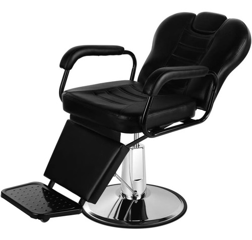 Silla Reclinable Peluquero Barberia Salon Hidraulica Negro