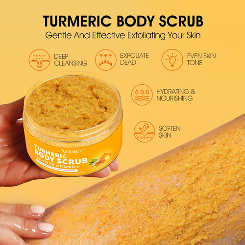 Exfoliante Corporal, Exfoliante Corporal De Cúrcuma, Con Ace