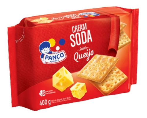Biscoito Cream Soda Queijo Panco 400 Grs.