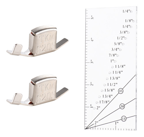 Regla Para Regla, Punta Para Calibre, Con Costura 1/4, 45 Y