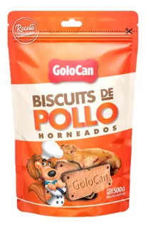 Biscuits De Pollo 500 Gr Golocan Perros Golosinas Bocaditos