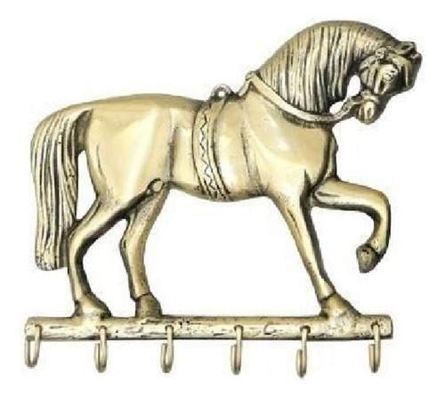 Porta Chaves Cavalo Majestoso 6 Pinos Em Bronze Organização