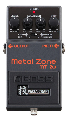 Pedal Boss Metal Zone Mt-2w Waza Crafter 