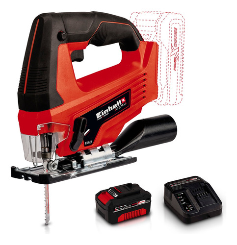 Sierra Caladora Inalambrica Einhell + Kit Bateria 18v 4 Amp