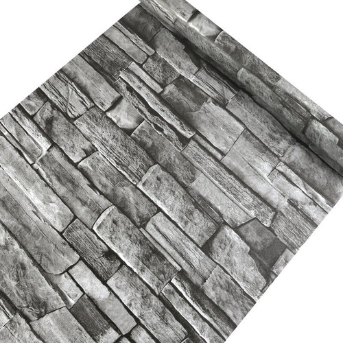 Imagen 2 de 10 de Papel Tapiz Auto-adherible 10mx45cm Piedra Laja Cantera Tp05
