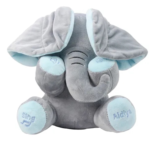 Aidiya Elefante De Peluche Para Bebé, S De Bebé, Pe. Color Azul