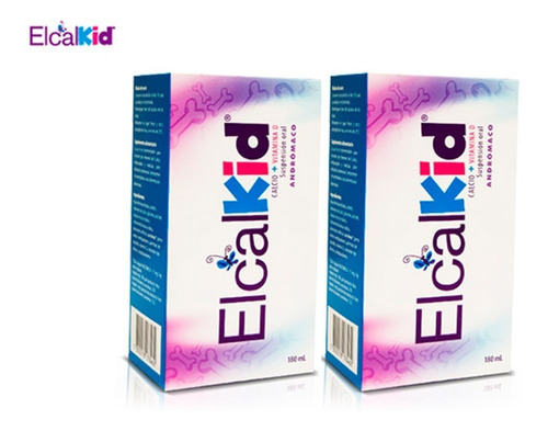 Elcal Kid 180 Ml (calcio + Vitamina D) Pack X2