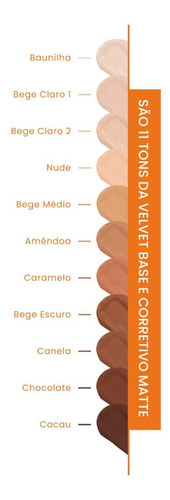 Kit Marimaria Base Matte Velvetskin Baunilha+pó Vanillapuff