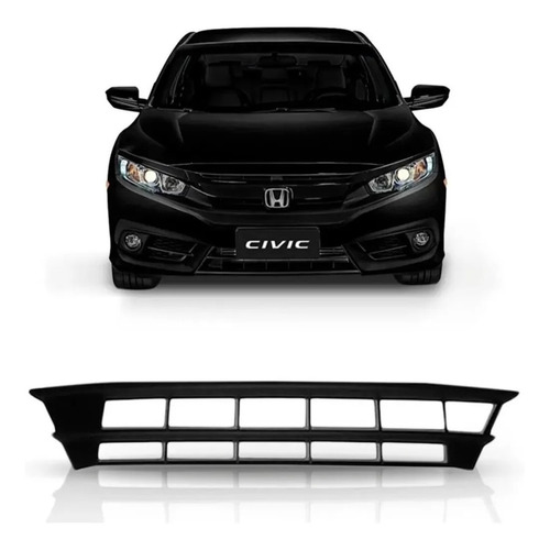 Rejilla De Paragolpe P/ Honda Civic 2017 2018 2019