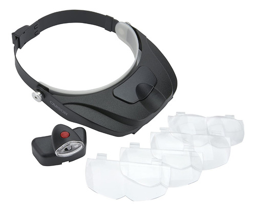 Lupa magnética Carson Optical Pro Series com 4 lentes diferentes