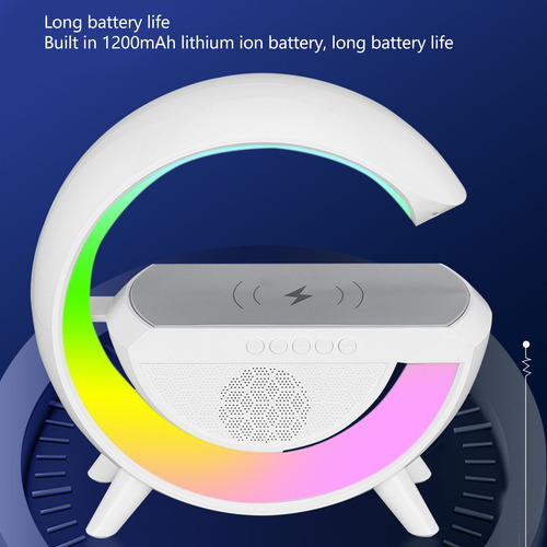 Alto-falante Bluetooth Portátil De Cabeceira, Carregador Sem