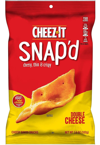 Cheez-it Snapd - Pasabocas Horneados De Doble Queso, Bolsa D