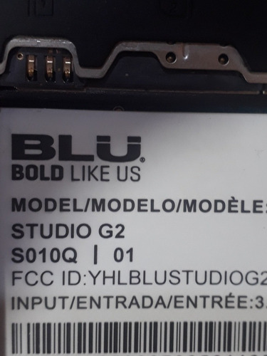 3/4 Blu Studio G2 Modelo S010q