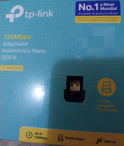 Adaptador Inalámbrico Nano Usb N Tl-wn725n Nuevo