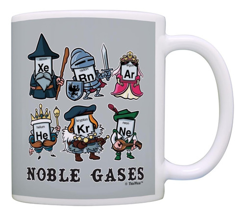 Thiswear Funny Science Gifts Gases Nobles Tabla Periódica Re