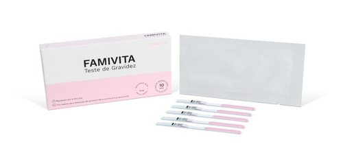 Testes De Gravidez Famivita 05 Unidades - Pronta Entrega
