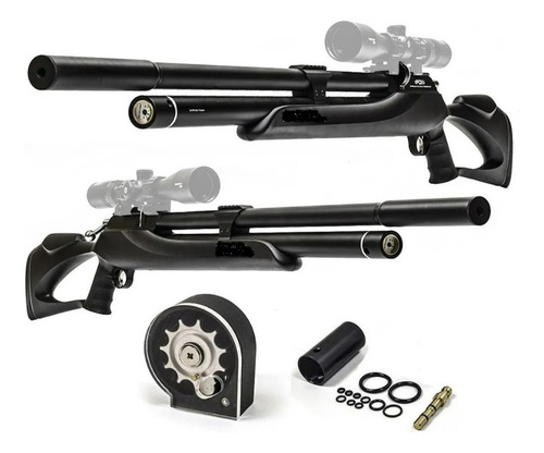 Rifle Pcp M25 + Bipode + Bombin + Mira Calibre 9mm