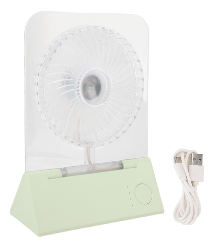 Ventilador De Escritorio Con Agua, Transparente, Montado En