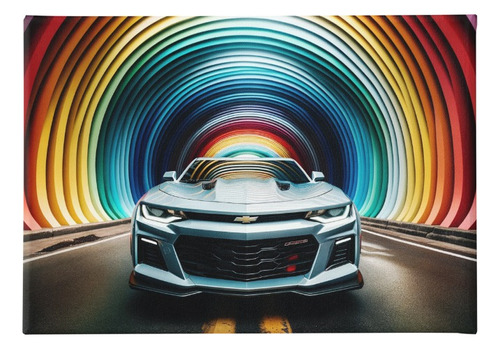 Cuadro Mural Canvas Camaro Speedline 50 X 60 