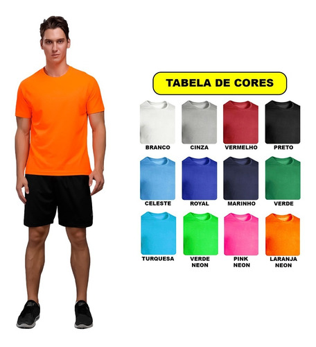 Imagem 2 de 4 de Camisetas Esportiva Ideal Para Treinos Academia Futebol
