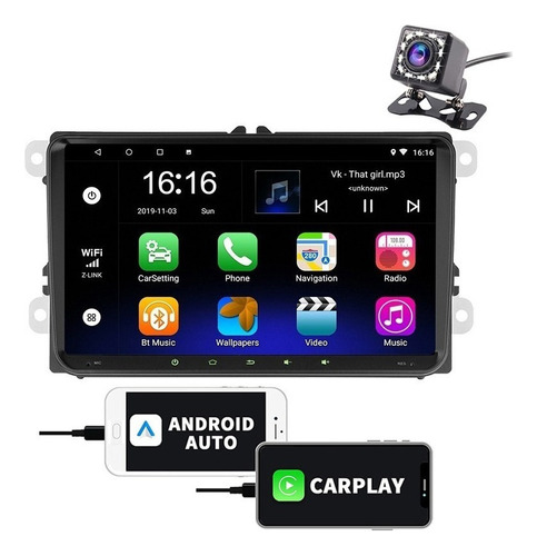 Estéreo Android Para Vw Golf Amarok Jetta Passat Con Carplay