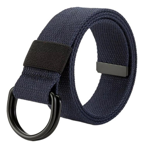 Cinturón De Lona Con Hebilla De Doble Anillo De 3 A 8 Cm De