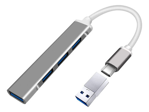 Adaptador Usb C, 4 Puertos Usb 3.0 Y Adaptador De Carga Tipo