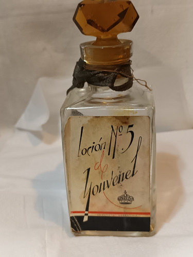 Frasco Vacio Perfume Locion N 5 Jouvenel Antiguo Colección 