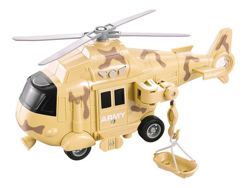 Helicóptero Operação Resgate Com Luz E Som Dmt6163 Dm Toys