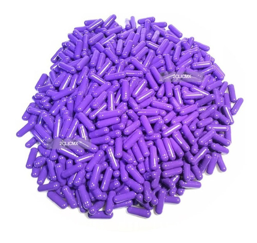 Capsulas Vacias # 0 Gelatina Morado Moradas X Millar Oferta